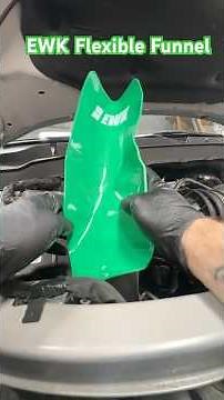 EWK flexible funnel helps create less of a mess when changing oil #oilchange #diy #usefulproducts