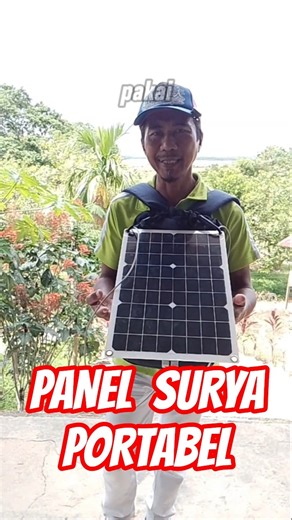 tetap online meski jauh dari PLN dengan panel surya portable #panelsurya #short