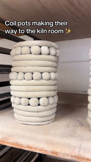 Coil pots are just about ready for the kiln! #teacher #artteacher #clay #ceramics #artlesson