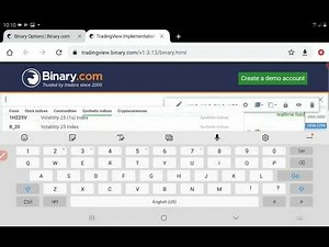 Using Trading View to analyze synthetic indices