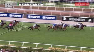 Can you believe it!? Aristia backs up from the Wakeful Stakes and wins the Kennedy Oaks. | Racing.com