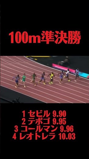 【速報】アルティメット100m 準決勝1組目
