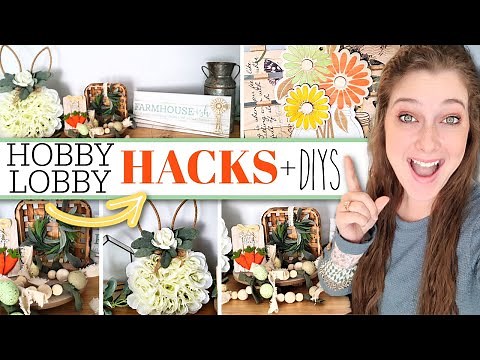 HOBBY LOBBY HACKS & DIYS! | Gorgeous DIYS That ANYONE Can Make! Beginner Friendly & EASY! Pt.2