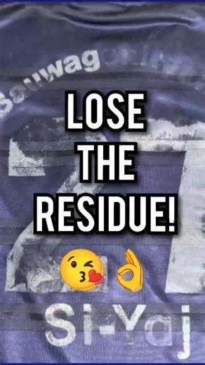Fix Baked-on Nameset Glue: Scotland Shirt Restored!