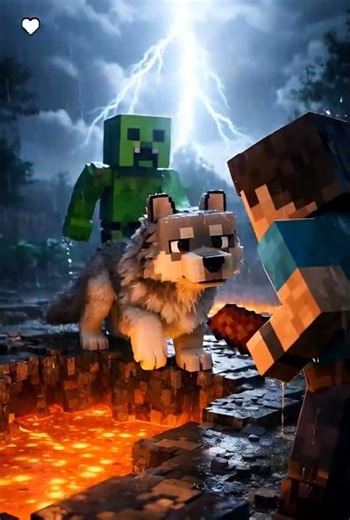 ❤️stave save a dog 🐕#minecraft #shorts #dog