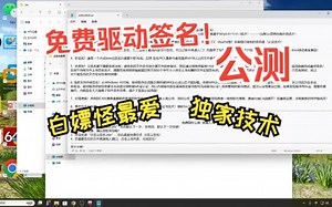 免费云签名内核签名驱动签名数字签名公测中