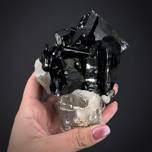 87K views · 9.6K reactions | Epidote on Calcite - Green Monster...