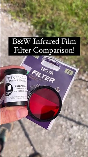 B&W Infrared film - filter comparison!