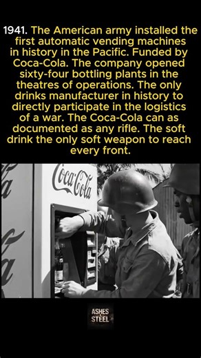 Coca-Cola opened sixty-four factories during the war to supply American soldiers