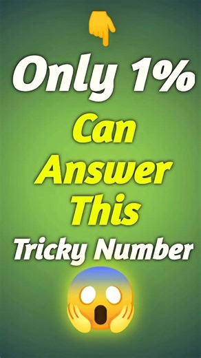 Only 1% Can Pass This 😳 Math Quiz