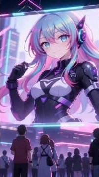 Neon Girl in a Cyberpunk World, the future is here 🌌#seedance2 #sunoai