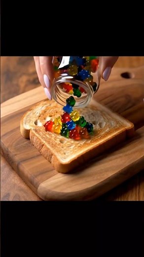 Candy Jelly Spread on Toast 🫠 | Oddly Satisfying ASMR