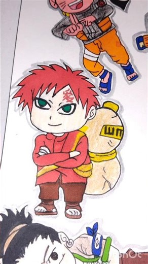 Day-5 | Gaara Drawing Challenge Chibi #anime #naruto #gaara