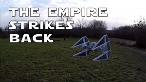 A Remote-Controlled Quadcopter Drone That Looks Like a 'Star Wars' TIE Interceptor Starfighter