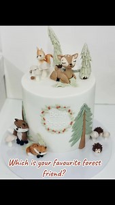 14 reactions | Cute baby shower cake that went out Friday. All forest animals were made by us using @saracinodolci Enjoy your cake Baby Preece  - - - #hampshirecakes #babyshower #sugarcraft #babylove #baby #babyshowercake #soldridgebusinesspark #surreycakes | Forever Cake Creations | Facebook