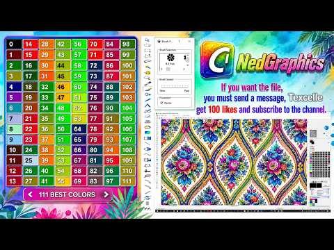 Texcelle ব্রাশ টুল মাস্টার করুন | NedGraphics Texcelle Brush Tool Tutorial Textile Design