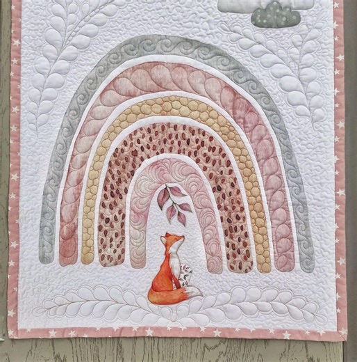 Fox Baby Quilt Handmade Animal Nursery Crib Blanket - Etsy