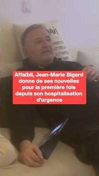 Jean-Marie Bigard gives his first update since his emergency hospitalization