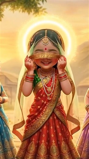 Chhoti Kishori Ka Sasural Konsa Hai | Radha Rani Song | #shorts