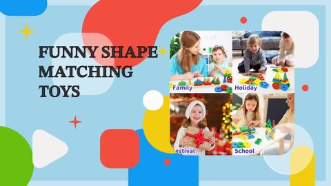 Shape Puzzles Wooden Color Sorting Toys for Toddlers 3 4 5 Year Old Matching Shape Sorters Toy Wooden Blocks Learning Educational Toys for Boys Girls Classroom Birthday Easter Gifts
