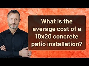 What is the average cost of a 10x20 concrete patio installation?