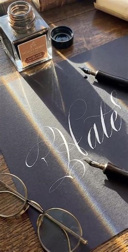 Penmanship - Artistic lettering method: Hate #short