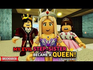 My Evil Twin Sister Became A Queen!!| ROBLOX BROOKHAVEN 🏡RP (CoxoSparkle)