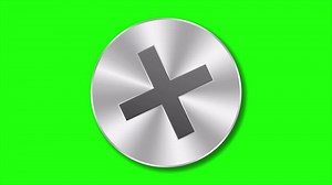 Download Rotating screw animation. Metal screw head. Construction hardware. Tool for building and repairs. Element construction industry. 4K animation for free