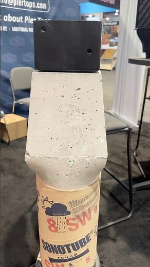 Decorative Sonotube Tops for Professional Finished Look! #concrete #construction #innovation