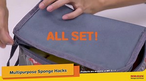 24K views · 1K reactions | Check out how these 3 simple hacks using a multipurpose sponge 什 can help to make your life easier.  #MRDIY #AlwaysLowPrices | MR DIY | Facebook