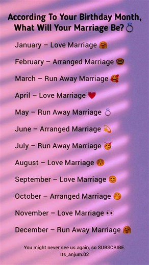 What Type of Marriage Will You Have Based on Your Birth Month? 💍🤓