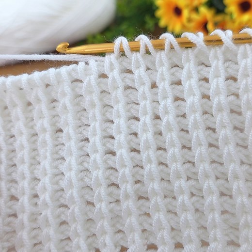 33K views · 295 reactions | Elegant White Tunisian Crochet Model | Full Video Guide #crochet #knitting | Aslı ile sanatsal tasarımlar | Facebook