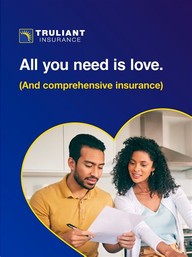 🌹 All you need is love. (And comprehensive insurance.)💖 Fall head over heels for our home, auto, renters, and pet insurance options today. https://insurance.truliantfcu.org/ | Truliant Federal Credit Union