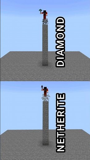 Diamond vs. Netherite Pickaxe | Minecraft
