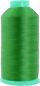 Mandala Crafts Size 46 210D T45 Bonded Nylon Thread - Green 2843 YDs Tex 45 Heavy Duty Sewing Threads for Leather, Jeans, Weaving, Outdoor Marine Upholstery