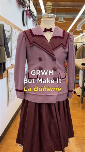 Get ready with me...but make it La Bohème and on a mannequin 🇫🇷👗 You can see this costume in action in our upcoming production of La Bohème, starting Saturday, Nov. 22nd! Tix available now at: https://www.laopera.org/performances/2026/la-boheme | LA Opera
