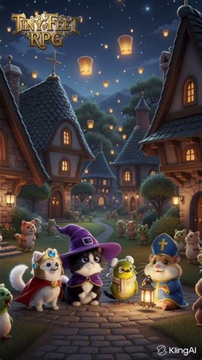 TinyfeetRPG | Sky Lantern Wishes: Can Our Pet Heroes Save the World?