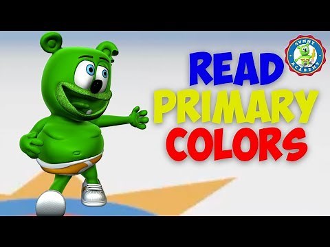 Learn To READ Primary Colors with Gummibär * The Gummy Bear Song * Kids Learning Colors
