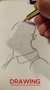 Easy Drawing Homer Simpson #art #diy #kidsart #kidsvideo #kidstv #youtube #kids #shorts
