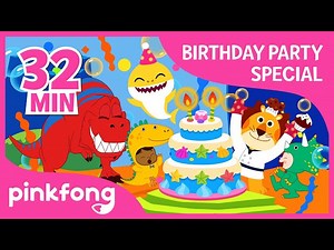Baby Shark's Birthday and more | Party Playlist |  Compilation | Pinkfong Songs for Children - Videos For Kids