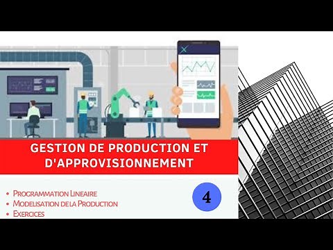 Gestion de production Partie 4 : Programmation linéaire , exercice