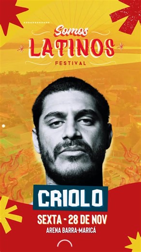 Festival Somos Latinos | Um dos maiores nomes da música brasileira contemporânea, Criolo é a grande atração do nosso primeiro dia de Festival! 🎤🔥 Nesta sexta, no... | Instagram