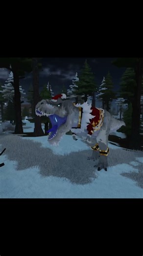 CHRISTMAS T REX SKIN! Jurassic Blocky | Roar 1 #shorts #jurassicblocky #dinosaur #trex #christmas