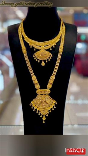 gold long necklace design# gold necklace set # gold jewellery#gold# shorts# viral video# trending#