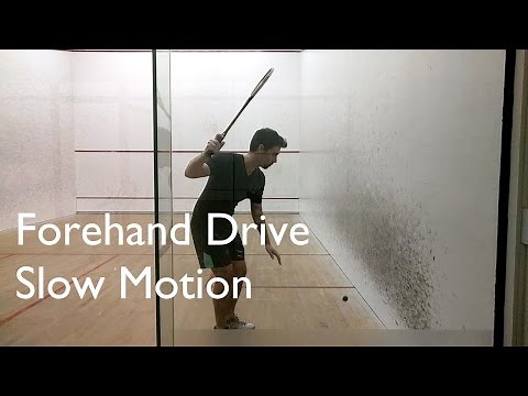 Squash - Forehand Drive - Slow Motion