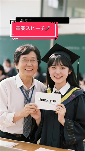 感動的な卒業スピーチの瞬間