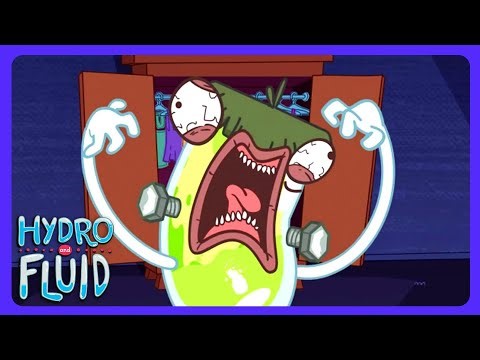 Hydro and Fluid - 恐怖！静電気でいたずらハロウィン | 子供アニメ | WildBrain アドベンチャー・マウンテン