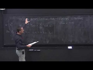 Lecture 2: Second quantization for fermions and bosons