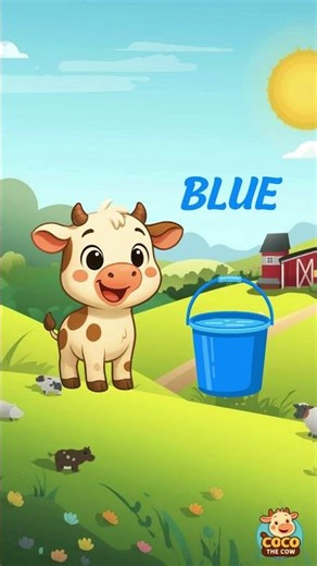 Coco The Cow Learn Colors Green Blue White