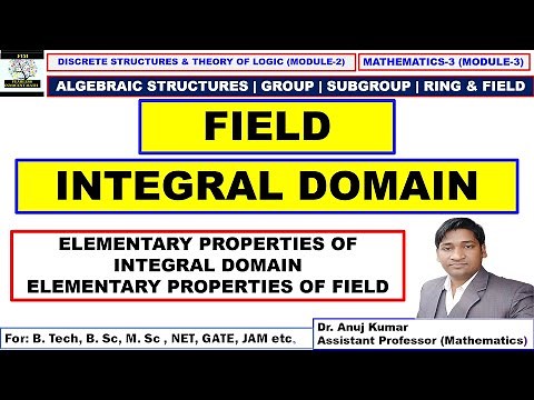 Integral Domain and Field | Elementary Properties of Integral Domain | Elementary Property of Field